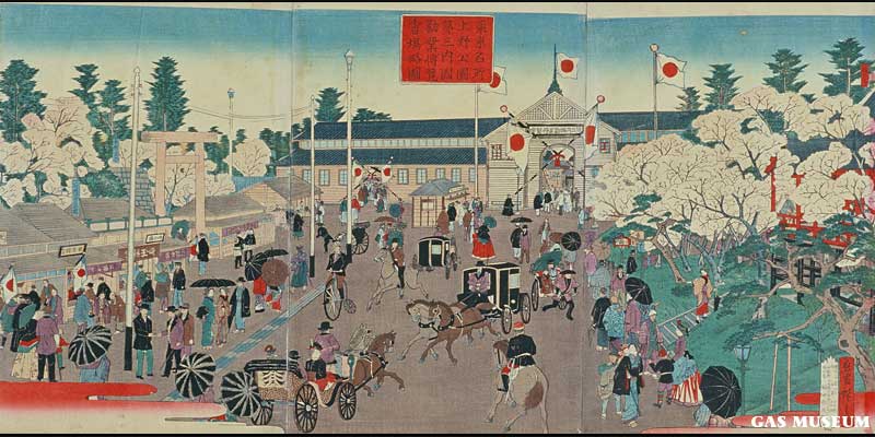 東京名所　上野公園第三内国勧業博覧会場略図