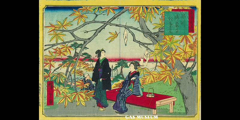 東京花名所　品川　海案寺紅葉見
