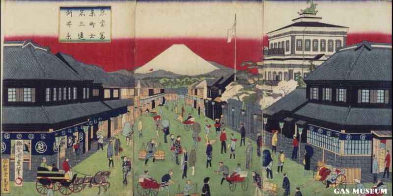 東京名所　室町三井富士遠景