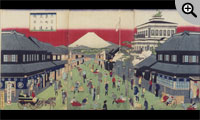 東京名所　室町三井富士遠景