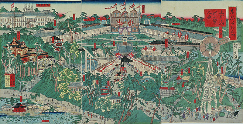 【700】東京名所之内　上野山内一覧之図